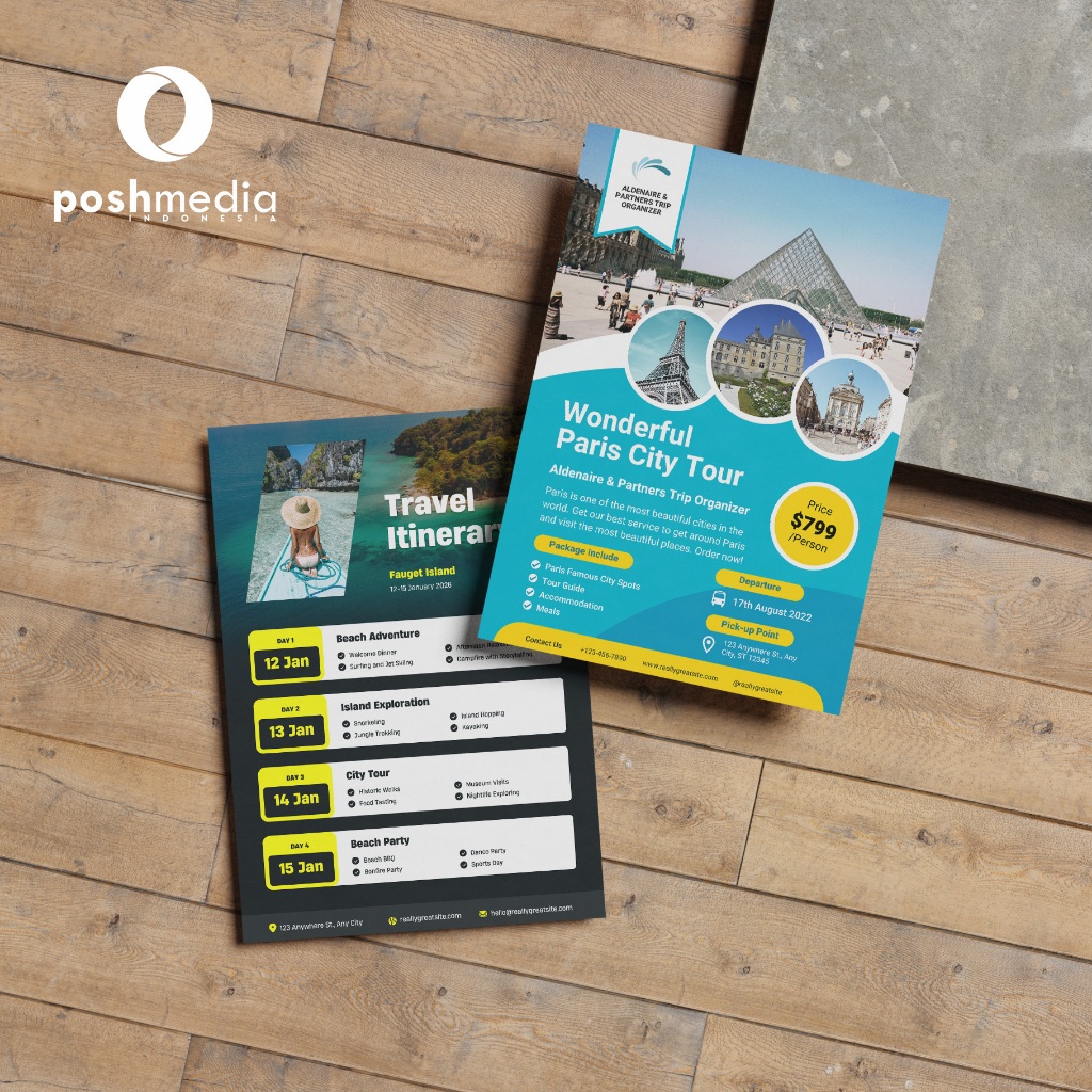 

Brosur Custom | Flyer Custom | Brosur 1 Sisi | Brosur ukuran A4, A5, A6 | HVS 100 GSM