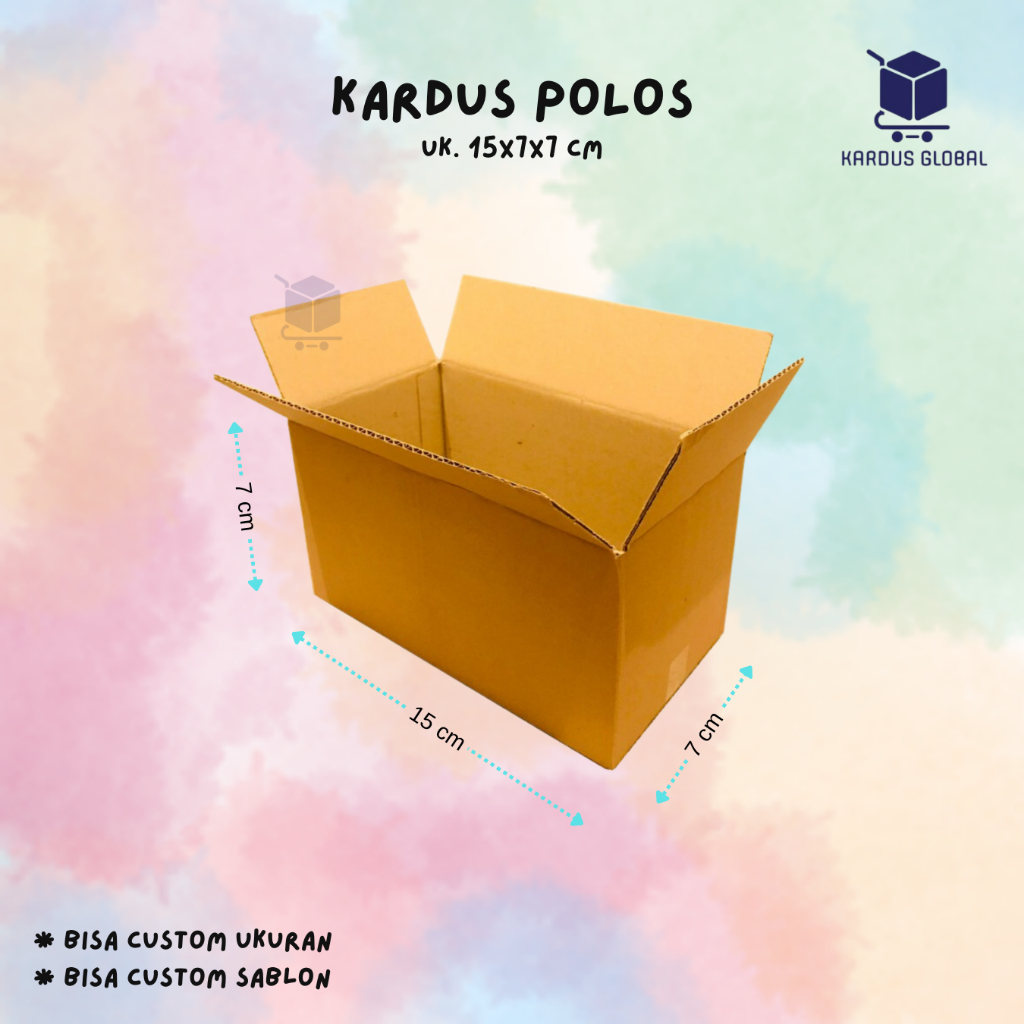 

KARDUS BOX POLOS BARU UKURAN 15X7X7 CM