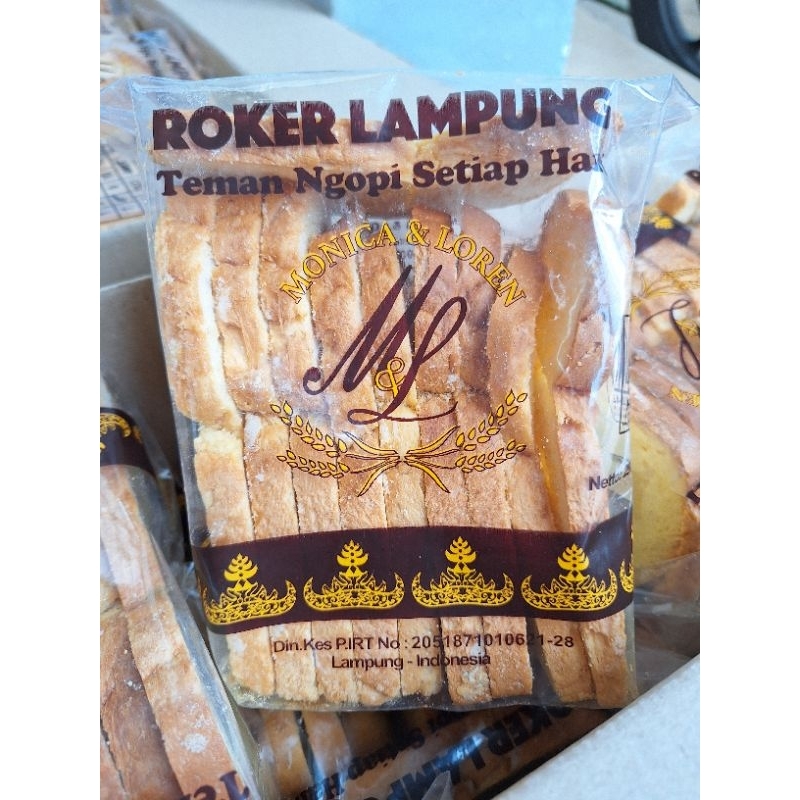 

Roker (Roti Kering) Lampung Monica & Loren Premium asli lampung snack enak