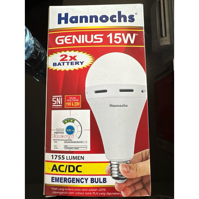 Lampu Emergency LED Genius 15 Watt Hannochs