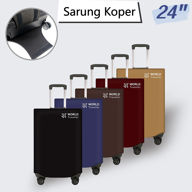 Tuttoo Sarung Koper 24inch Travelmate Luggage Cover Pelindung Sarung Koper Cover 24inci
