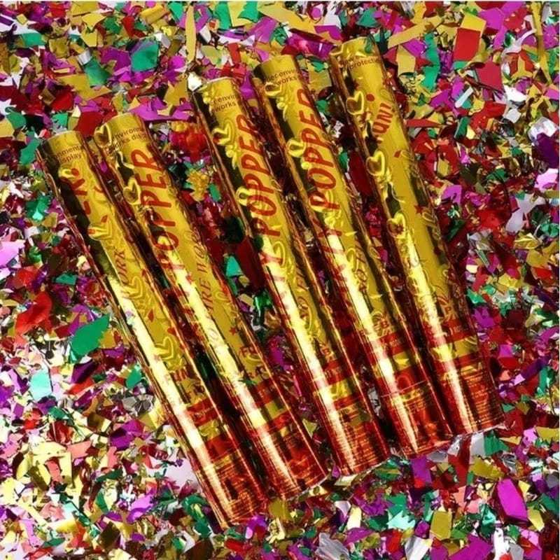 CONFETTI POPPER / PARTY POPPER / PETASAN PESTA / POPPER PARTY ULANG TAHUN & WEDDING 30 CM