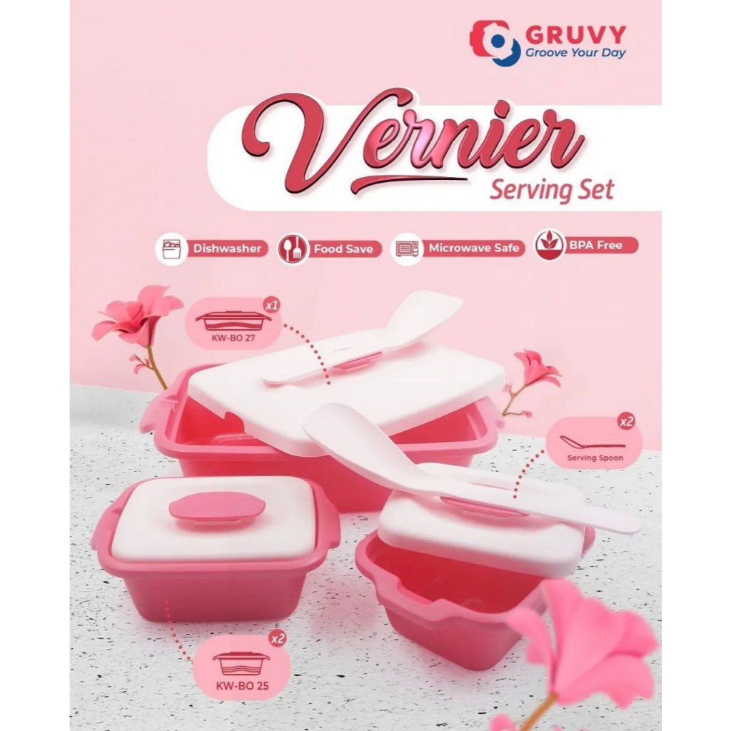 TSSJ Prasmanan Set Vernier BYGY Isi 3 Set Sendok Sayur | Basi Baskom Nasi Set 3in1 Plastik + Centong