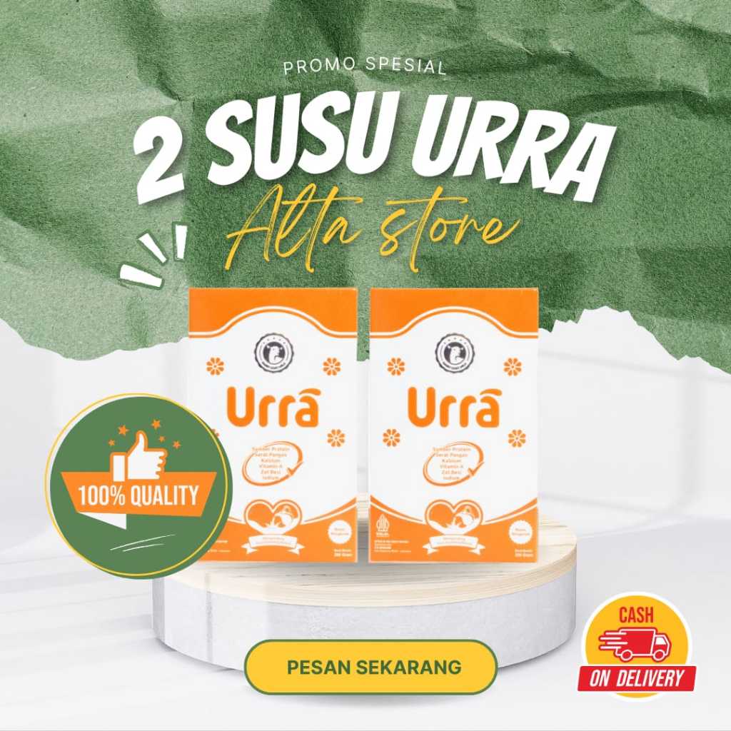 

SUSU URRA 2 BOX - Susu Kambing Saneen Eropa Terbaik 3X Lebih Ampuh Menambah Nafsu Makan Anak, Menambah Berat Badan, dan Tinggi Badan Susu Anak dan Dewasa HALAL BPOM 200 GRAM
