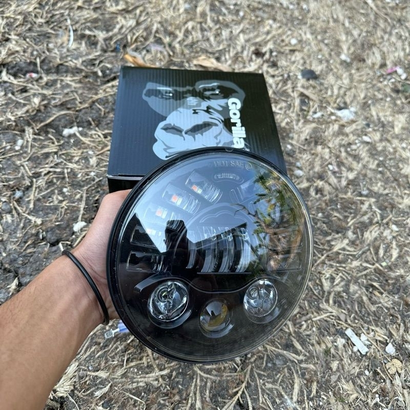 LAMPU DAYMAKER 7 INCH GORILLA PNP BATOK NINJA MEGAPRO MP TIGER SCORPIO CB ORIGINAL