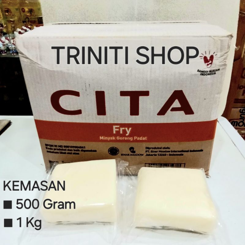 

MINYAK PADAT CITA KEMASAN 500/1KG ,MINYAK GORENG KHUSUS DONAT