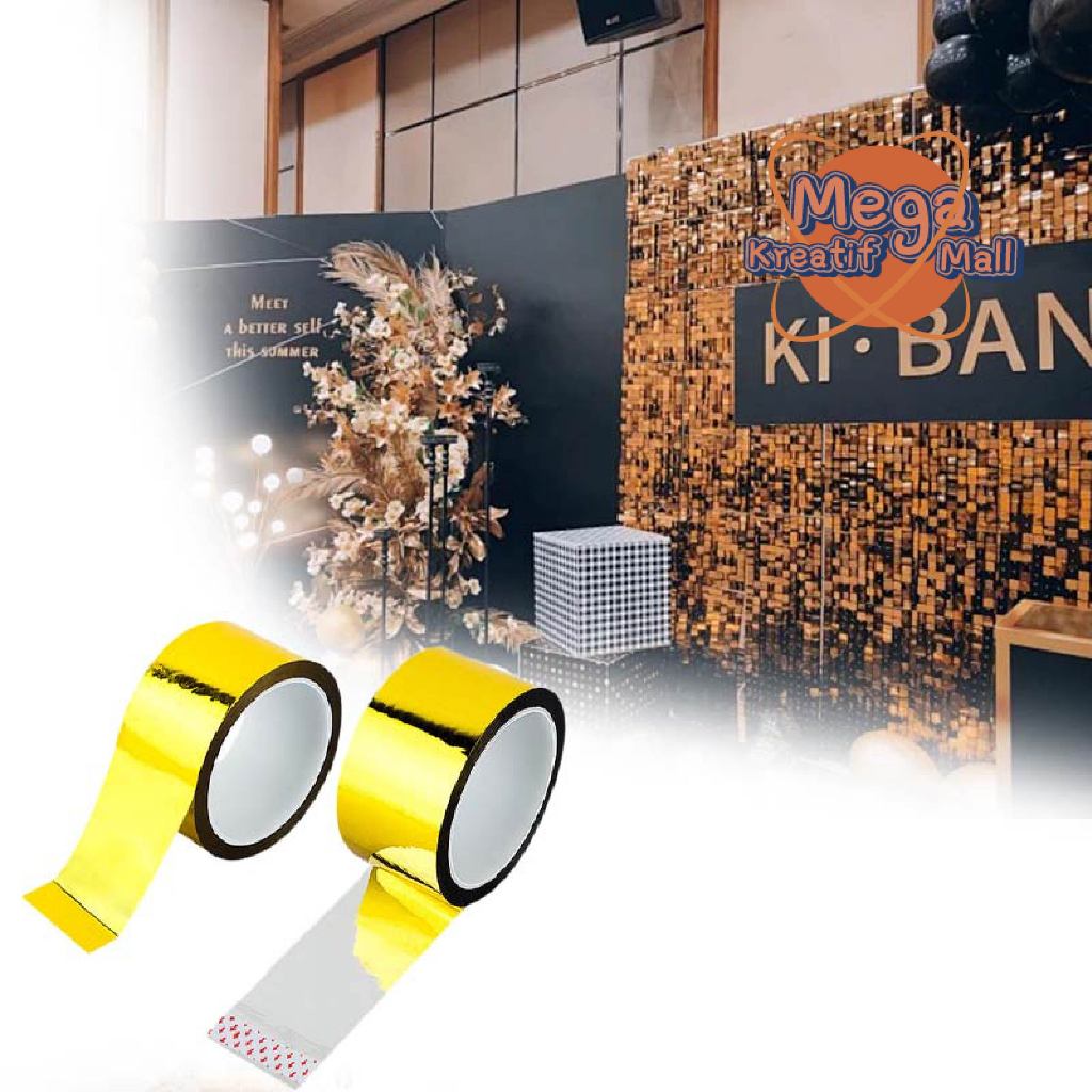 

Lakban Selotip Washi Gold Untuk DIY Scrapbooking Sekolah Dan Kantor Dekorasi