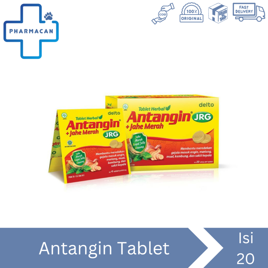 Antangin JRG Tablet Box isi 20 Strip - Meredakan Masuk Angin - Antangin Tablet | Antangin JRG Tablet
