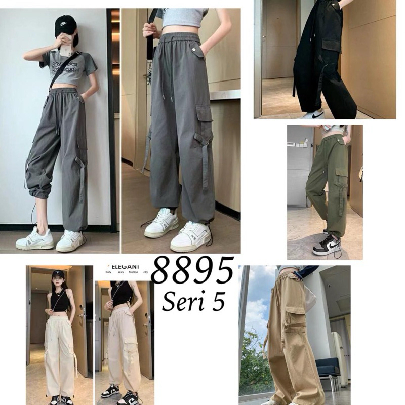 celana cargo panjang wanita import thailand