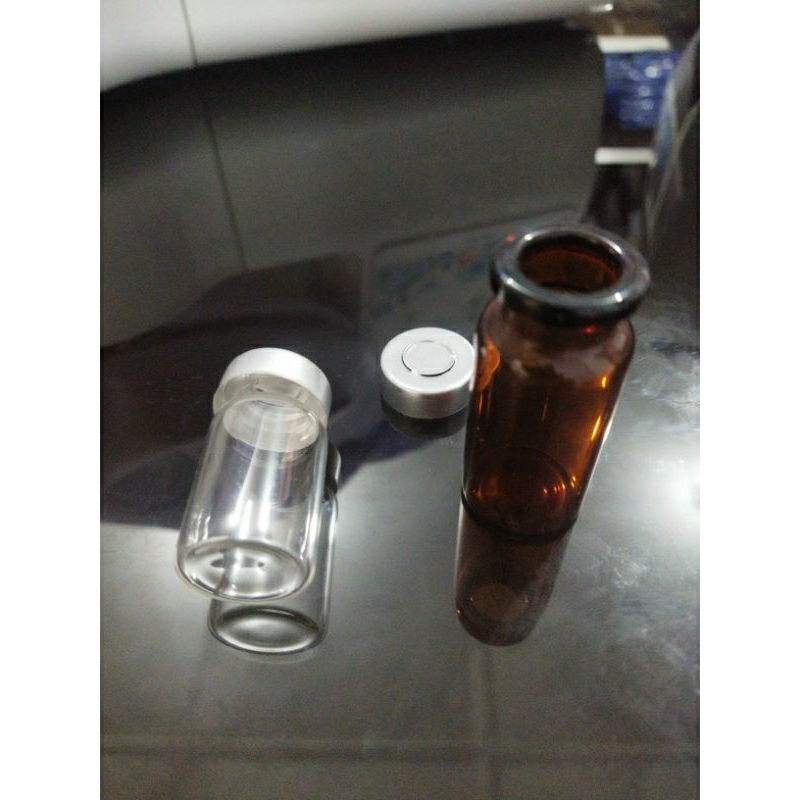 Botol Vial Bening dan Coklat