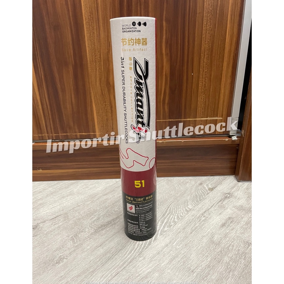 KODE P38R Shuttlecock Dmantis D51 Import 3in1 cock  Kok Badminton
