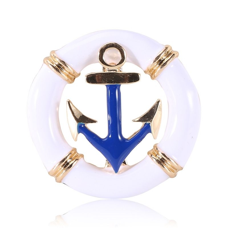 bros pelaut jangkar kapal sailorman anchor brooch