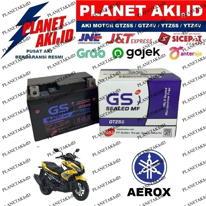 Aki Motor Yamaha Aerox 125 GTZ5S Accu Kering MF