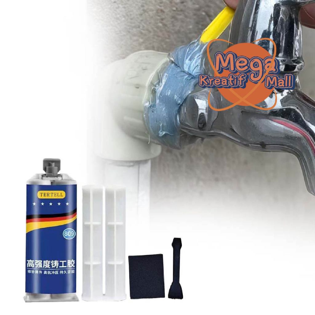 TERTELL Lem AB,Lem Besi AB,Lem perekat,Epoxy Kuat，Metal Casting Glue Anti Bocor Stok Lokal