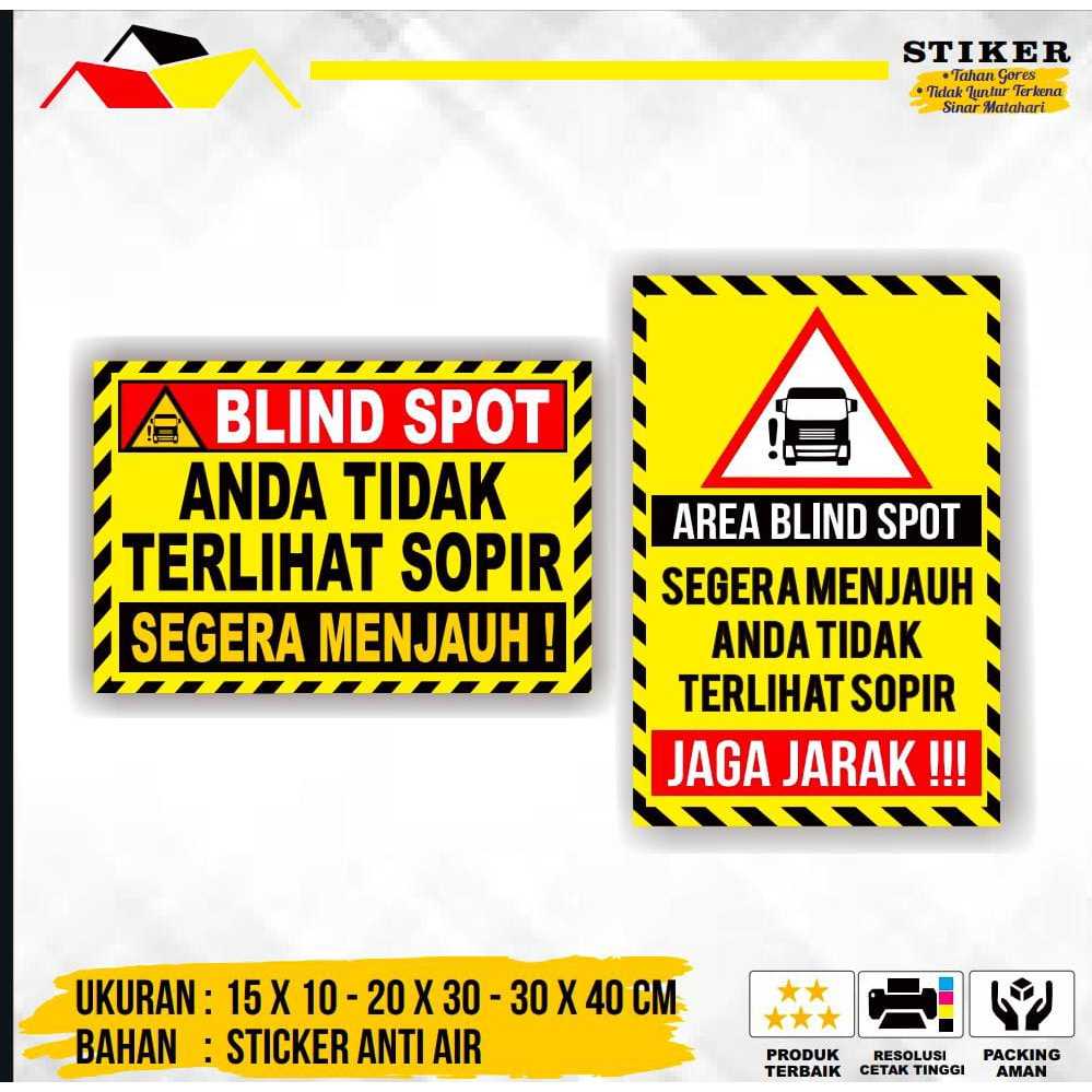 

STIKER BLIND SPOT PADA BAK/BOX TRUK BARANG