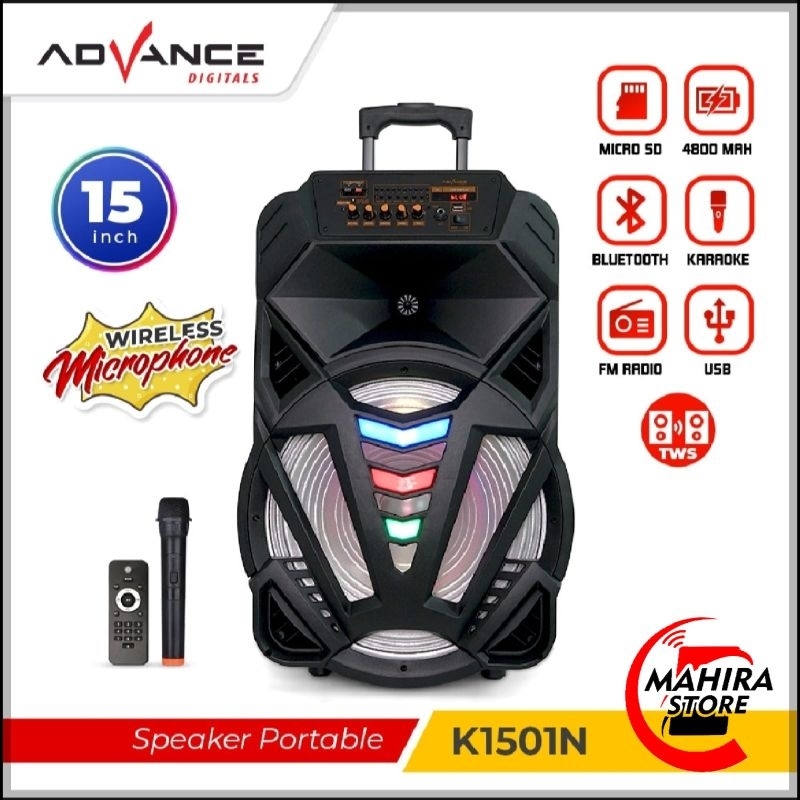 ADVANCE SPEAKER BT PORTABLE K1501N