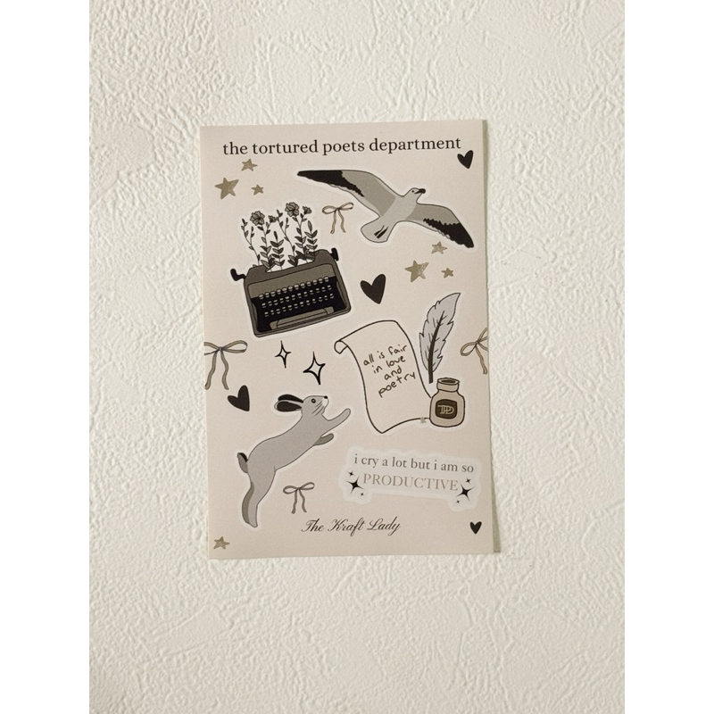 

The Tortured Poets Department (TTPD) Sticker Pack | Ready Stock