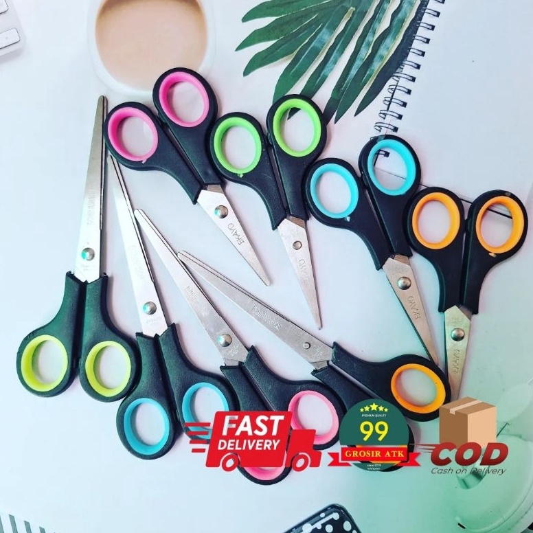 

KODE B88P GAGANG HITAM Gunting Renceng 12pcsAlat MemotongSCISORS