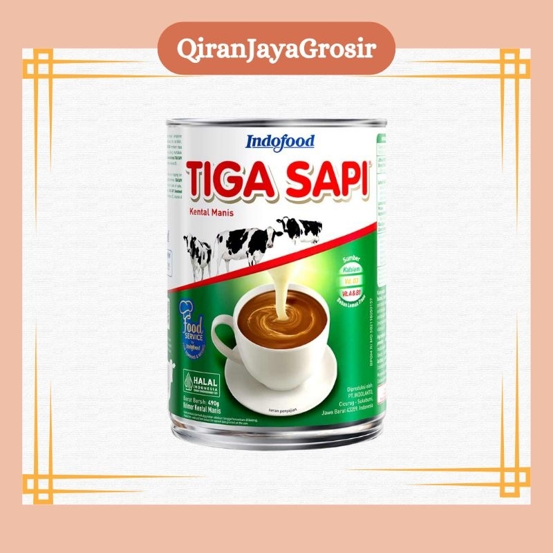 

SUSU TIGA SAPI | SUSU KALENG TIGA SAPI 490 GR