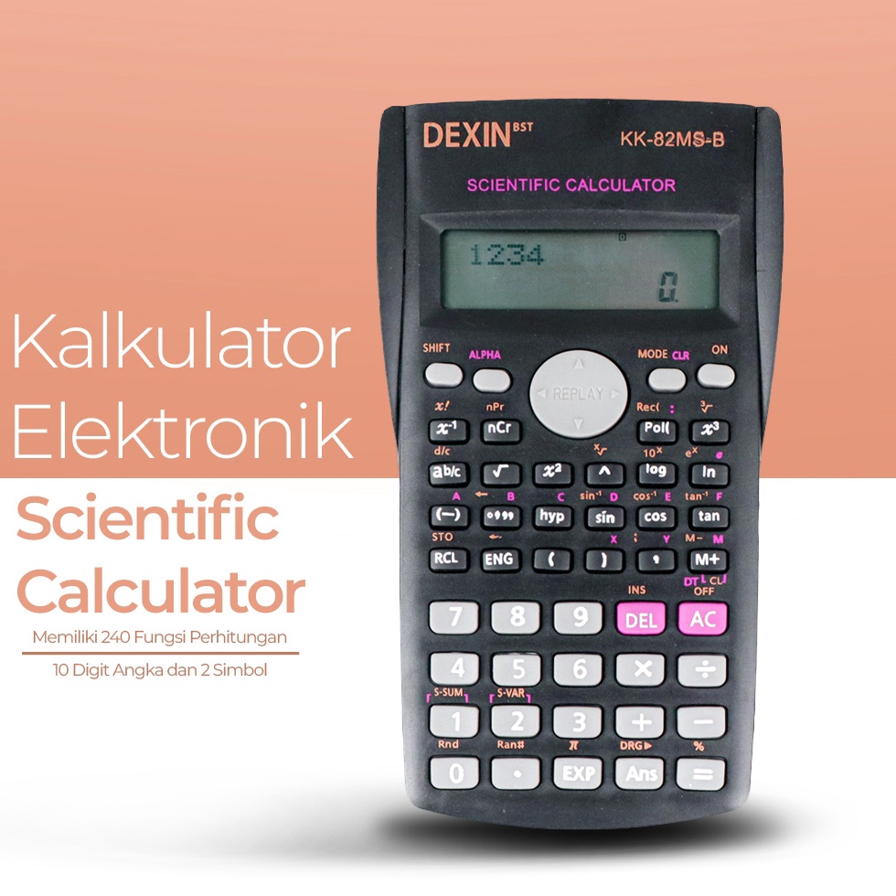 

KODE U44V Kalkulator Elektronik Scientific Calculator Menghitung