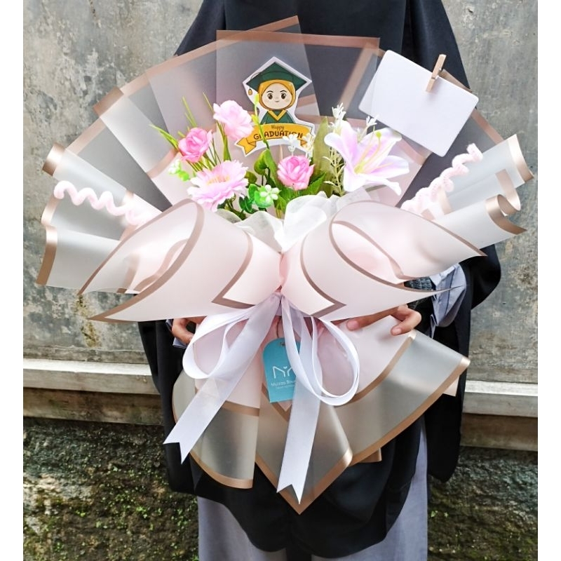 [PO 1-2 HARI] Buket Wisuda Graduation Bunga Palsu Artificial