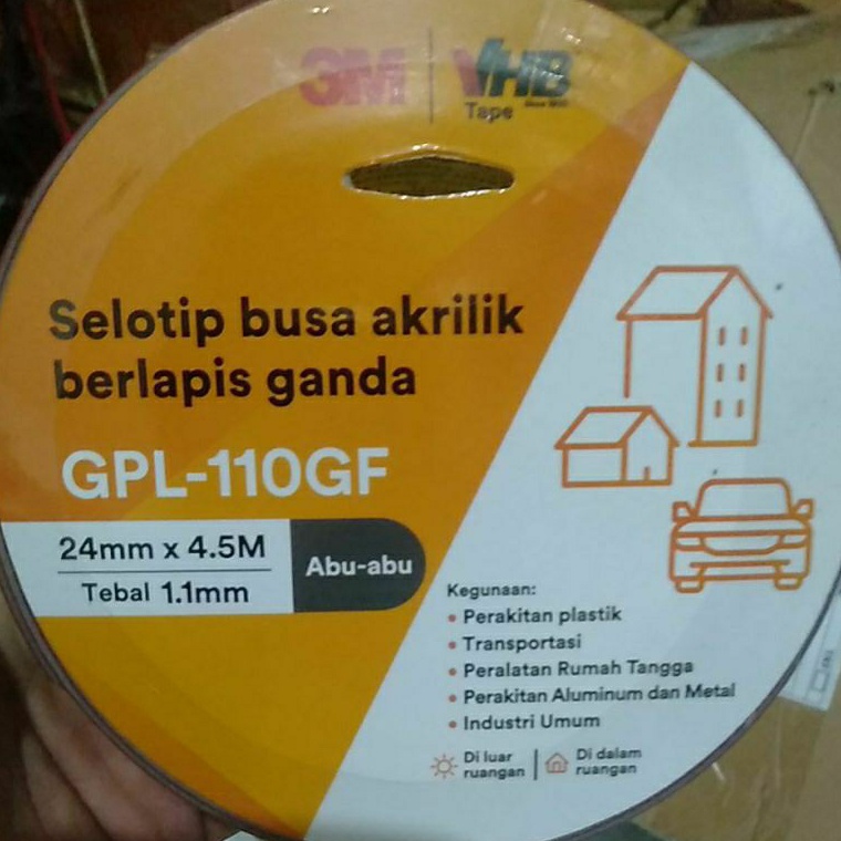 

KODE X4P 3M DOUBLE TAPE VHB 24 MM x 45M