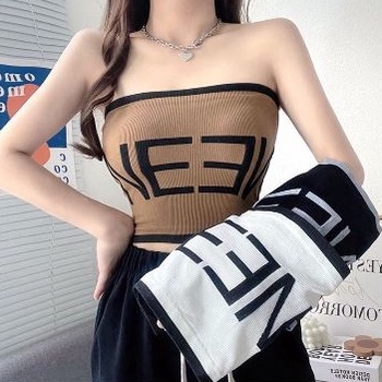 NEW Bra Kemben Wanita Crop Tank Top 38 List Warna Tanpa Tali Korean Style  BH Cewek Dengan Cup Busa 