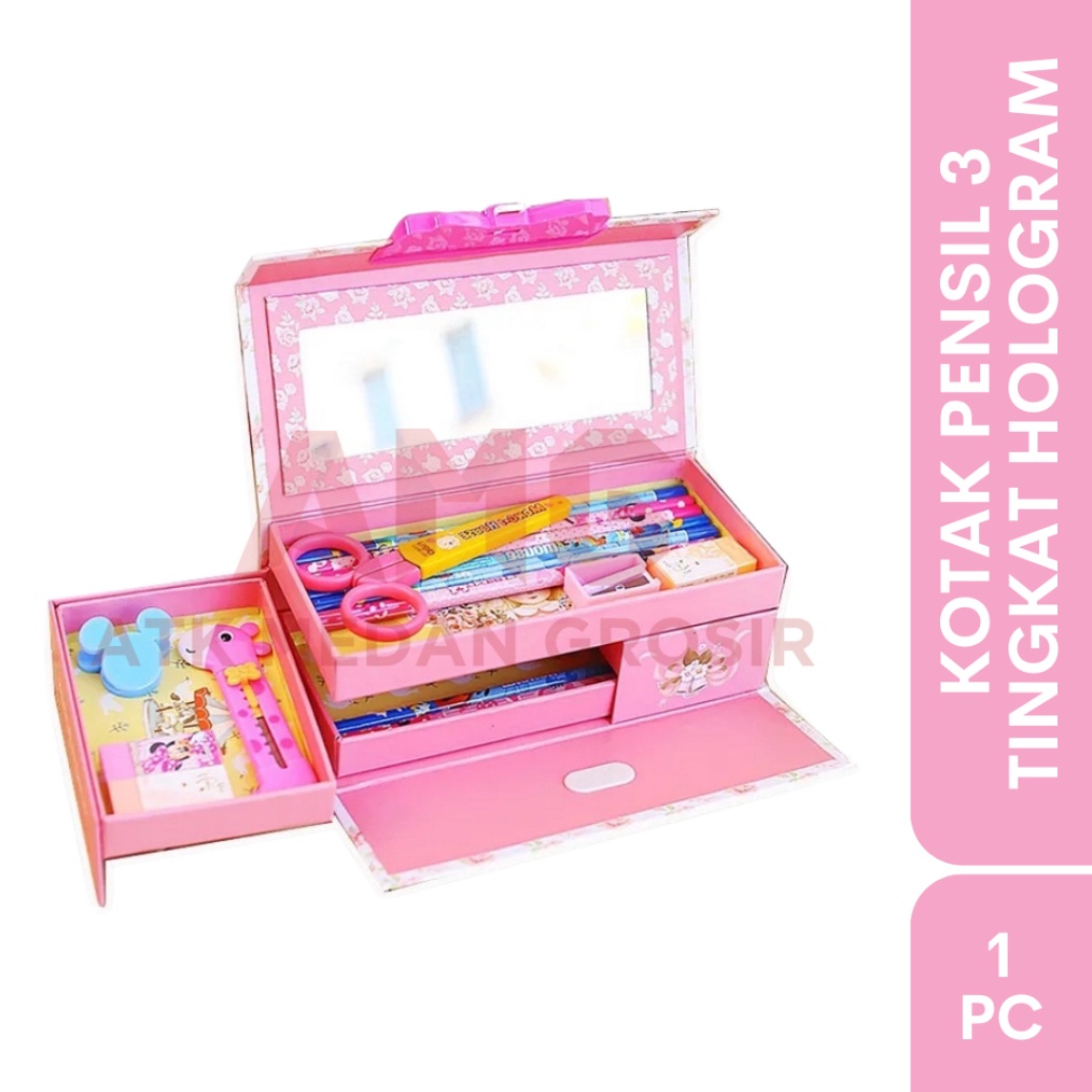 

KODE R75N KOTAK PENSIL KODE 3 TINGKAT FANCY 3D HOLOGRAM