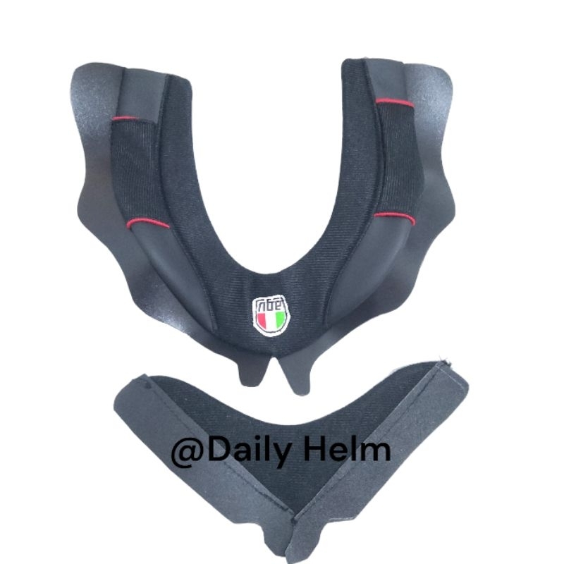 Neckroll Busa Leher Plus Chinguard Model Agv Pnp All Fullface