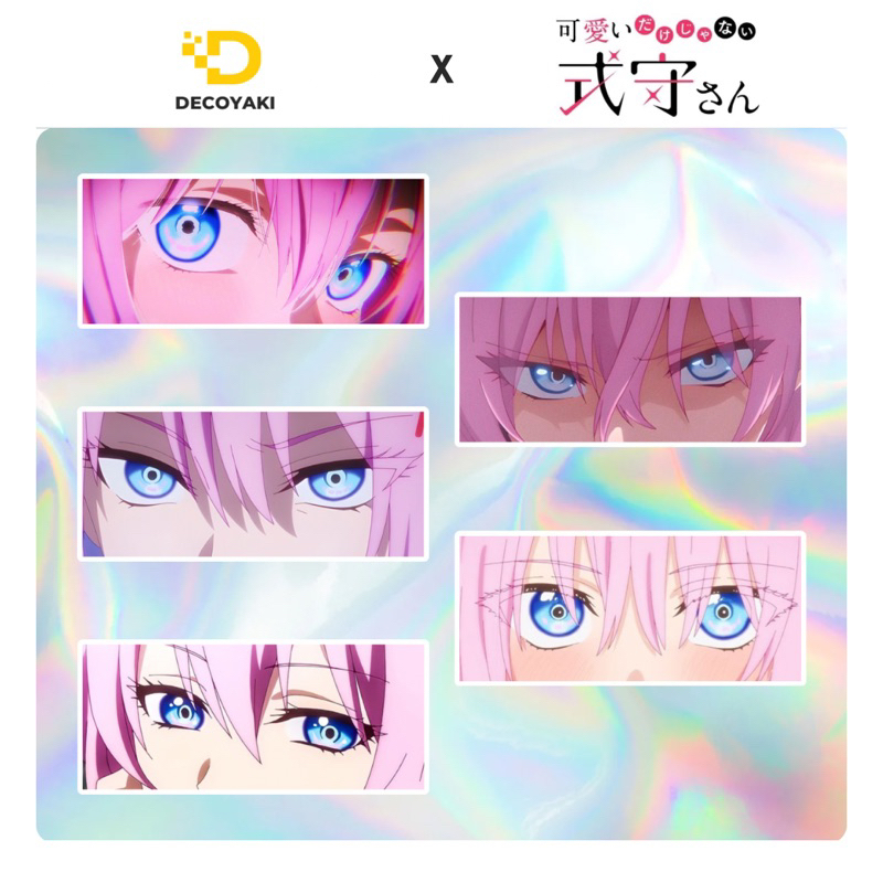 Sticker Slap Hologram Shikimori, Stiker Hologram Shikimori