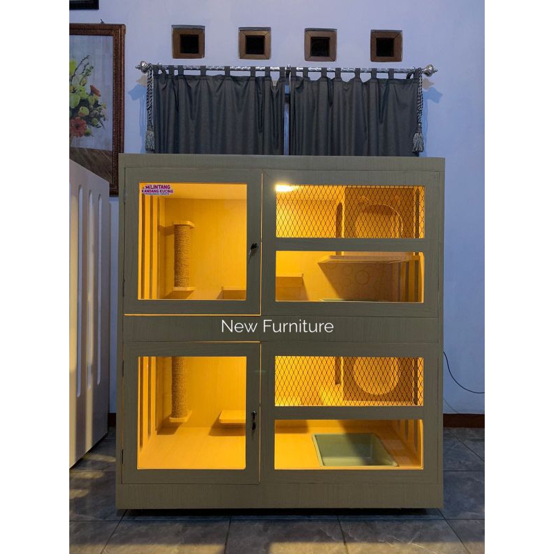 kandang kucing plywood kandang kucing premium kandang kucing minimalis kandang kucing besar kandang 