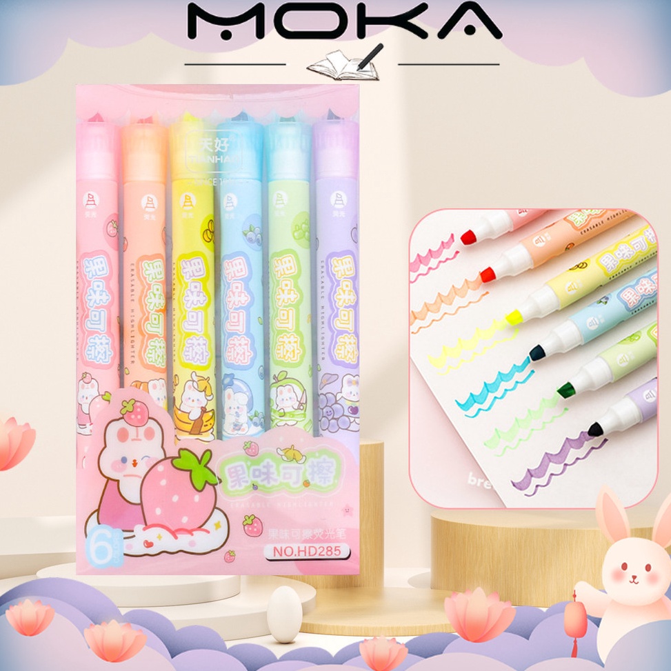 

KODE E86N MOKA STABILO ISI 6 WARNA BISA DIHAPUS MOTIF KARTUN LUCU BERAROMA FRUITY MENYEGARKAN MKP13