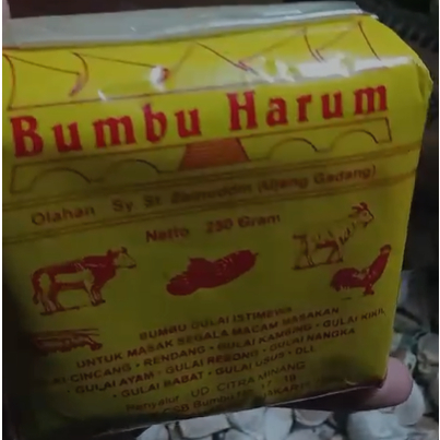 

Bumbu Harum Rendang Gulai 250 Gram Masakan Food