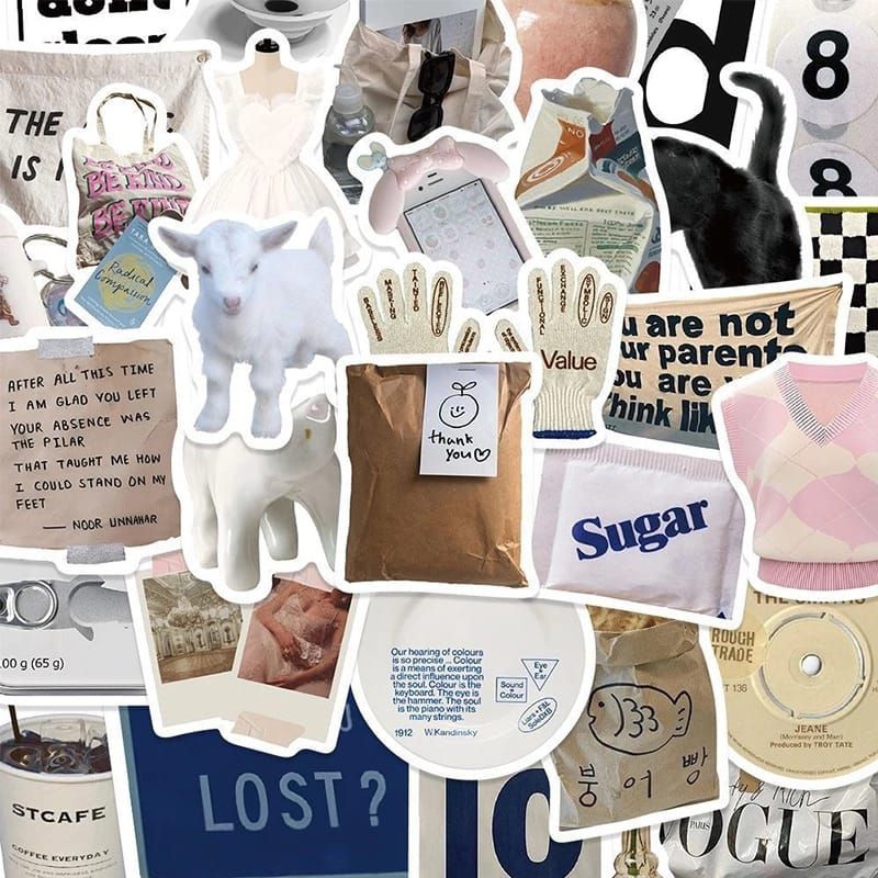 

HUNAM 30 Pcs Stiker Journal Deco Aesthetic Untuk Scrapbook