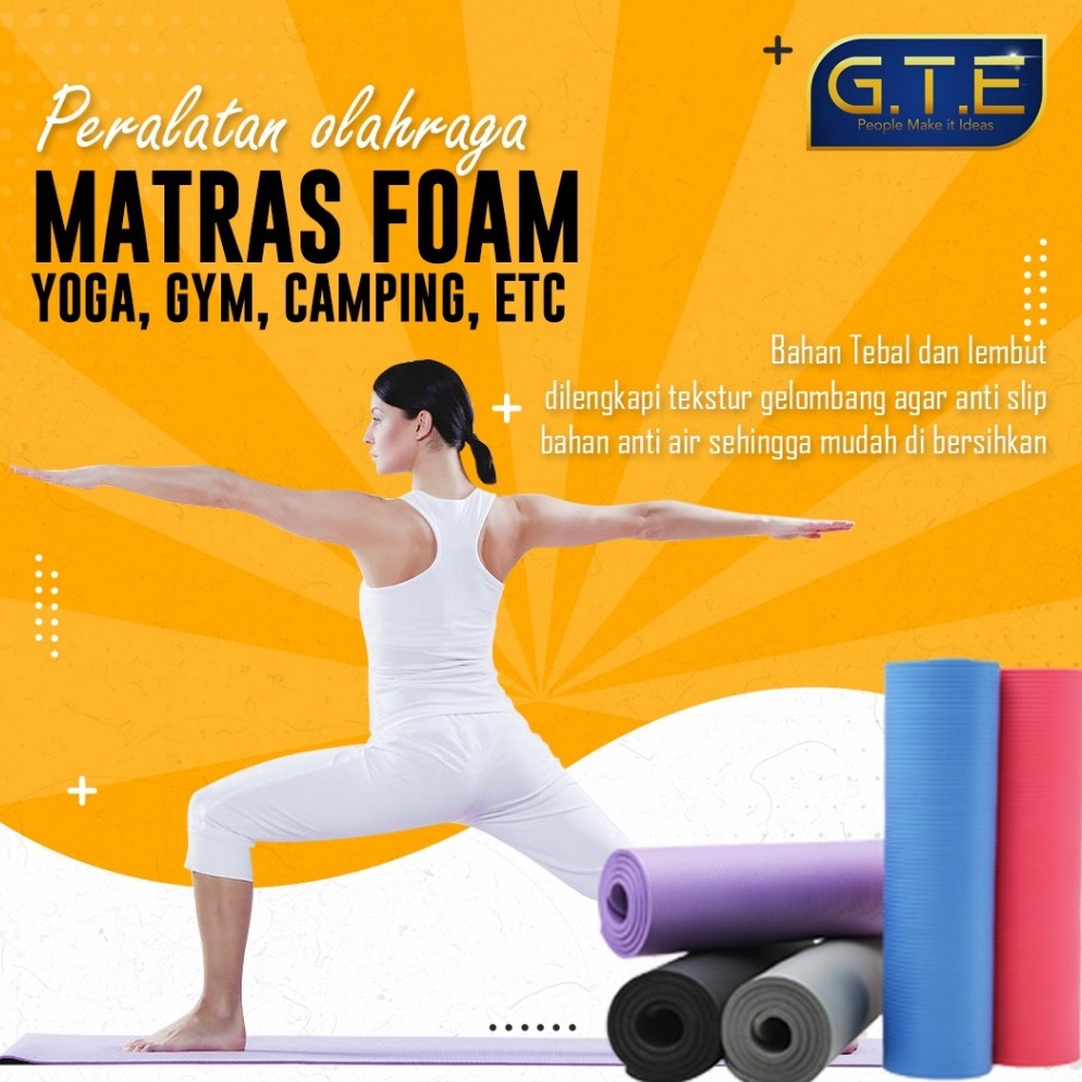 KODE H9C3 Matras Yoga Anti Selip Matras Yoga  Matras Olahraga  Matras