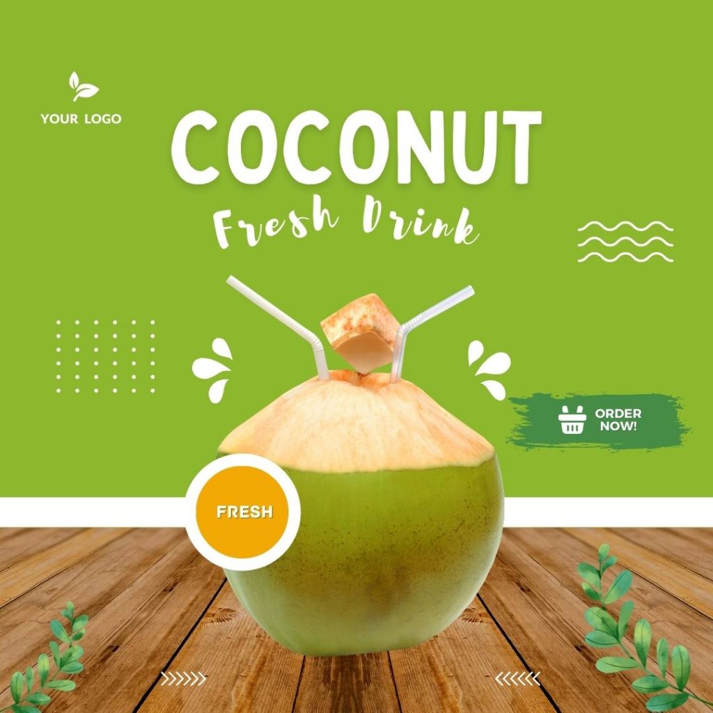 

Young Coconut (Kelapa Muda) 500ml, Minuman Sehat&Segar 100% kelapa muda