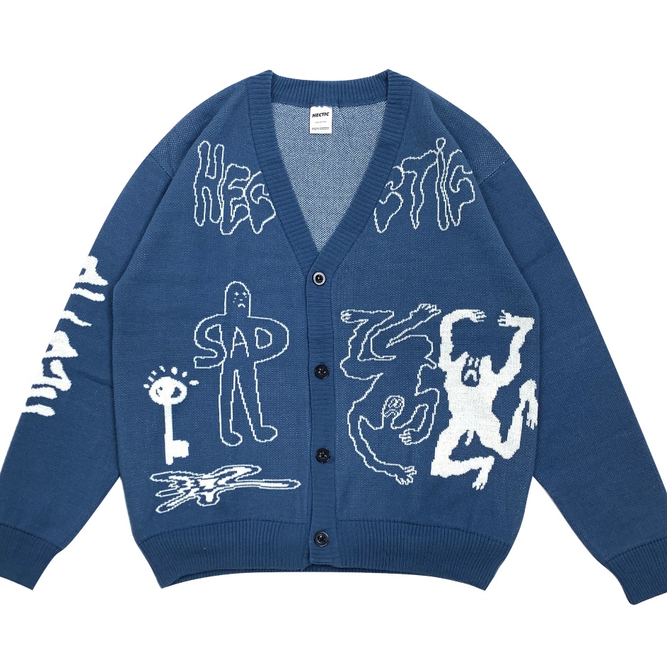 Pesan disini Hectic  Cardigan Blue  Knitwear  Corsvia