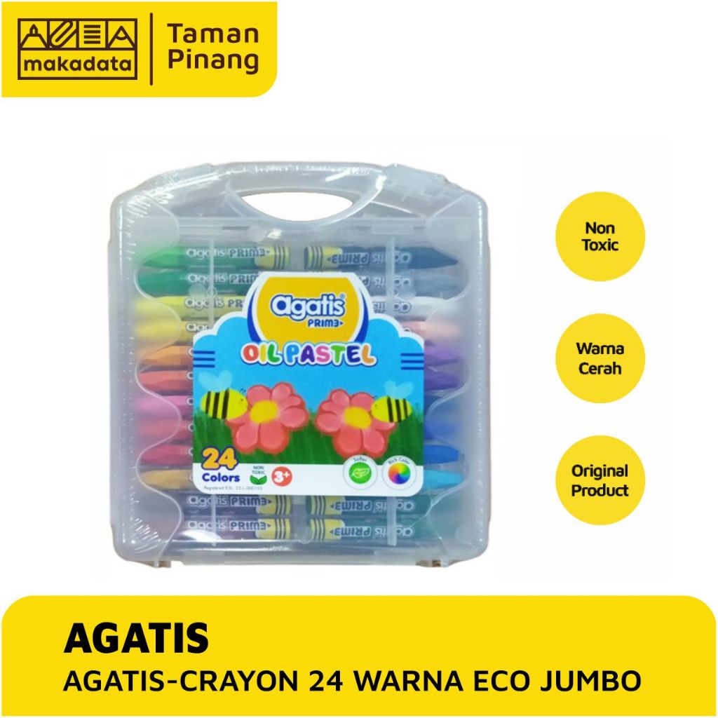 

CRAYON / OIL PASTEL AGATIS ISI 24 WARNA PRIME JUMBO (1 PCS)