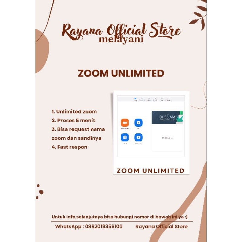 Zoom Meeting 100/200/300 Partisipan