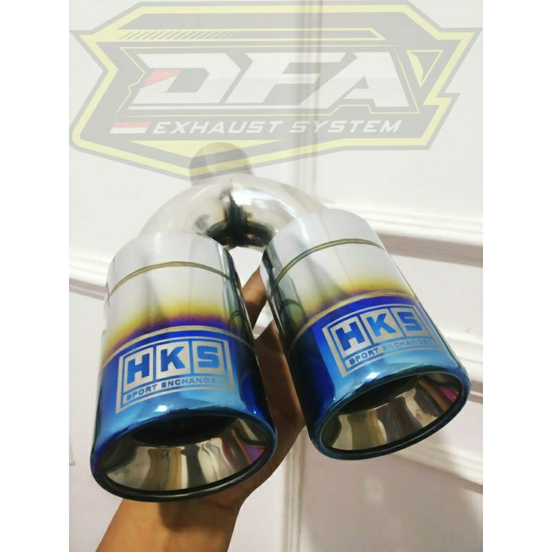 Knalpot Mobil Racing HKS Cabang 2