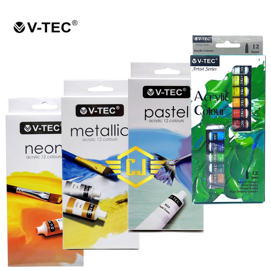 

Cat Akrilik 12 Warna V-TEC Acrylic 12 Colour PA ~ NA ~ MA ~ VT-612