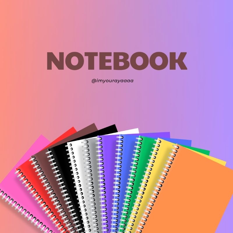 

notebook spiral ukuran A6 (color)