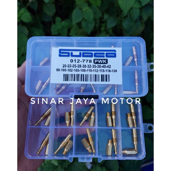 KODE G42D paketan pilot jet main jet spuyer sudco 1set pilot jet main jet karbu pwk pwm pwk pe pwl n