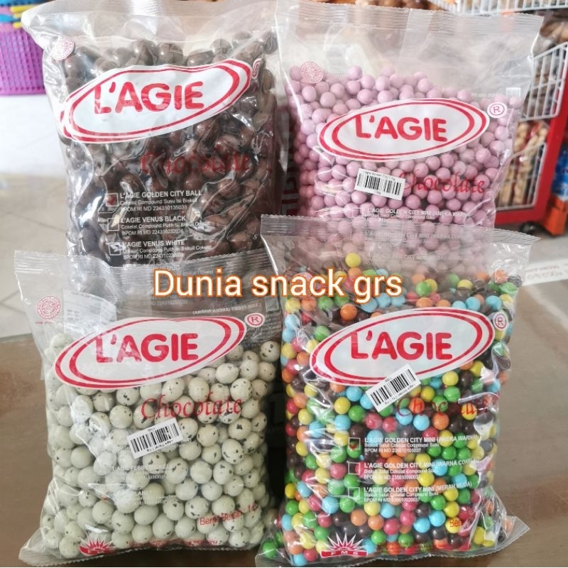 

Coklat L'AGIE 1Kg / Cokelat LAGIE Ball Warna Kacang