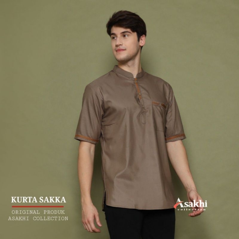 BAJU KOKO HABAIB COKSU POLOS LENGAN PENDEK