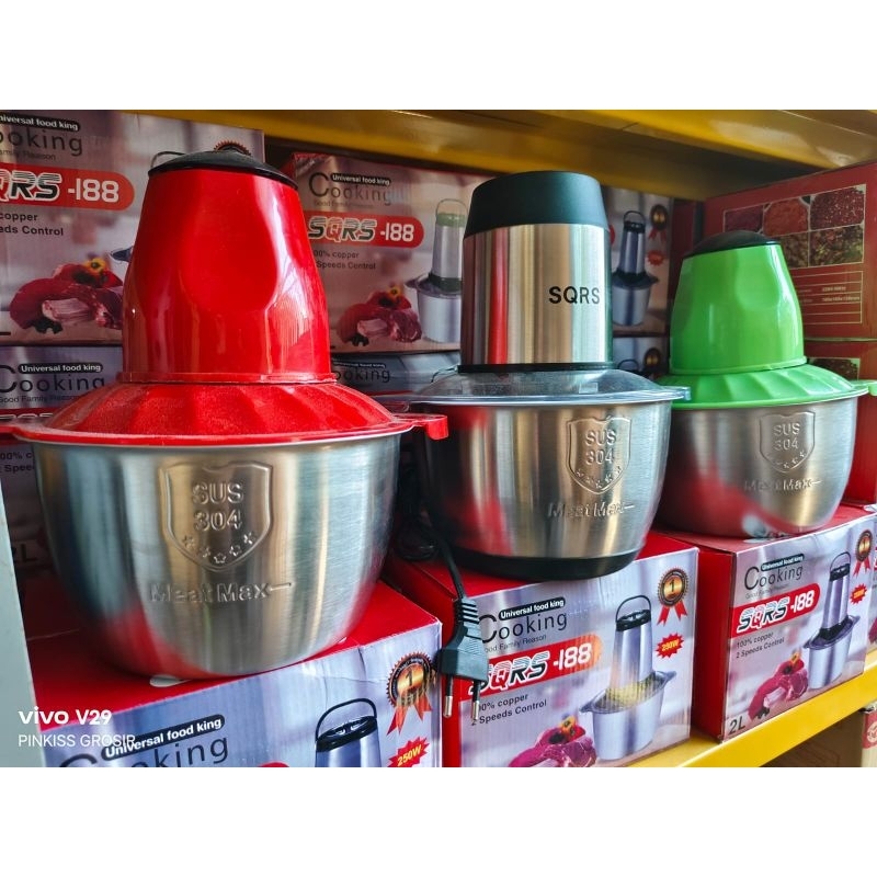 Meat Grinder Mix Stainless Mika Brain Power/Blender Mix Stainless Mika/Chopper Mix Stainless Mika