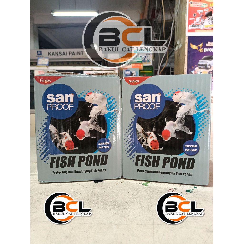CAT KOLAM IKAN SANPROOF FISH POND 2.5 KG FLEXYCOAT ULTRAPOND DAMDEX - CAT KOLAM KOI KOLAM IKAN