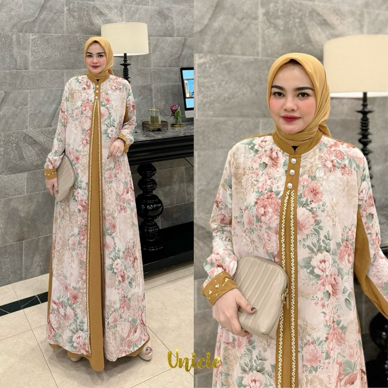 GAMIS MUSLIMAH TSABINA DRESS BY UNICIE DRESS CANTIK TERBARU