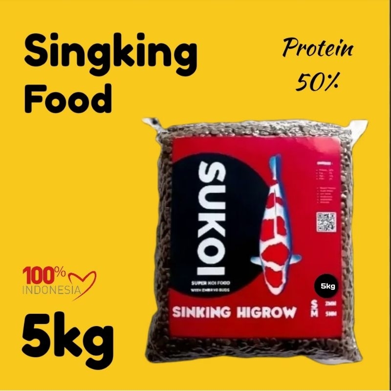 Pakan ikan koi Sukoi Singking 5kg