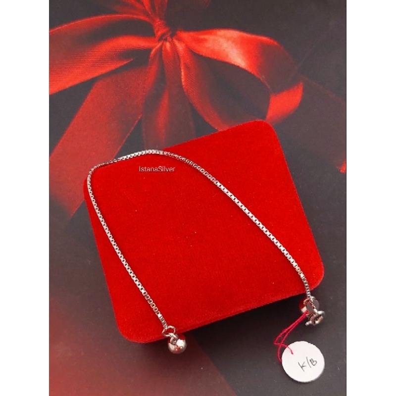 Gelang Tangan Italy Perak S925 Anti Luntur Anti Karat Gelang Tangan Dewasa Remaja Rantai Italy Sedan